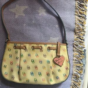 Vintage Dooney & Bourke Monogram Shoulder Bag
